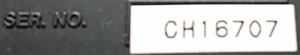 boss serial number